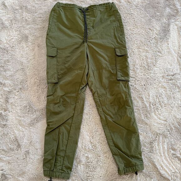 LCKR Olive Green Cargo Jogger‎ Women’s Pants Size L Outdoor Pockets - Picture 1 of 12